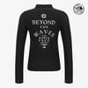 Women Zip Up Surf Rashguard Black Nj5js31a