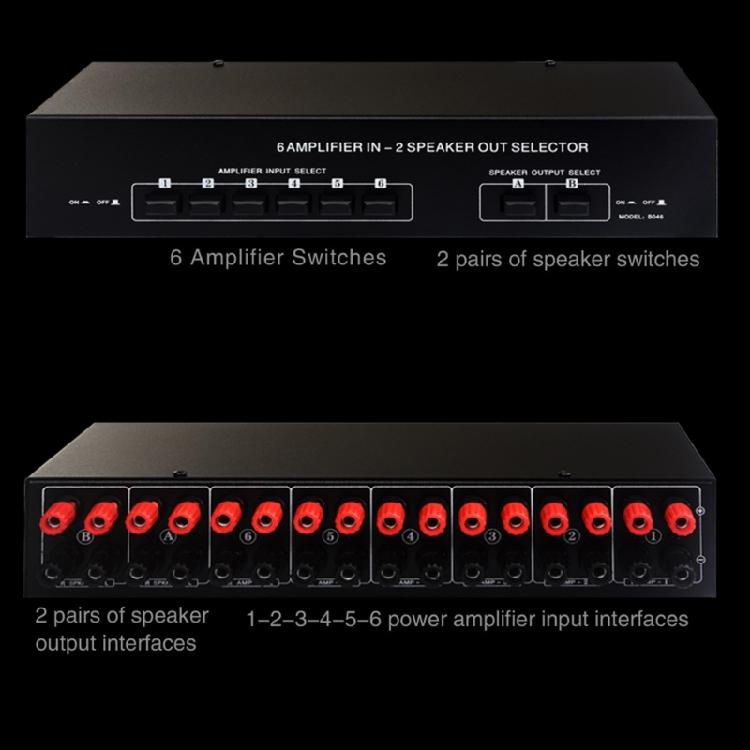 Easy  Signal Switching Converters 4Amplifiers in 2 Speaker Out Selector