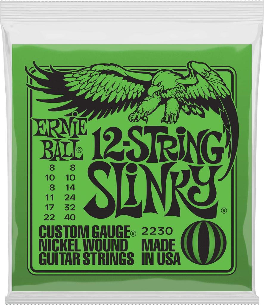12-String Electric Guitar Strings ERNIE BALL 2230 12-STRING SLINKY (08-40)
