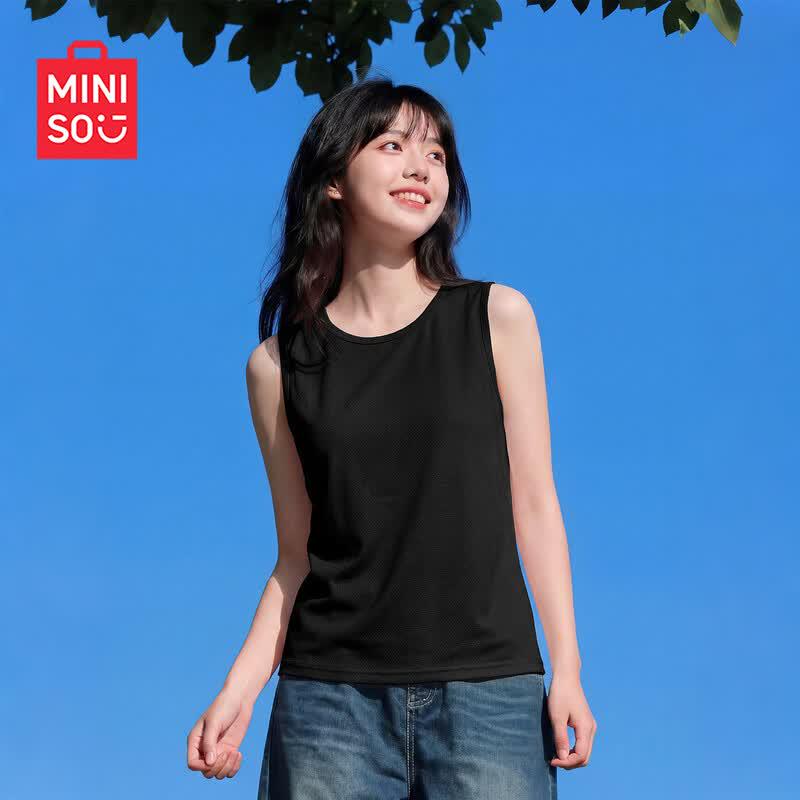 MINISO Women's Cool Breathable Sleeveless Sports Top