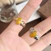 Xiaohongshu hot sale French new gradual change Doudou ring tiger eye stone autumn and winter must open