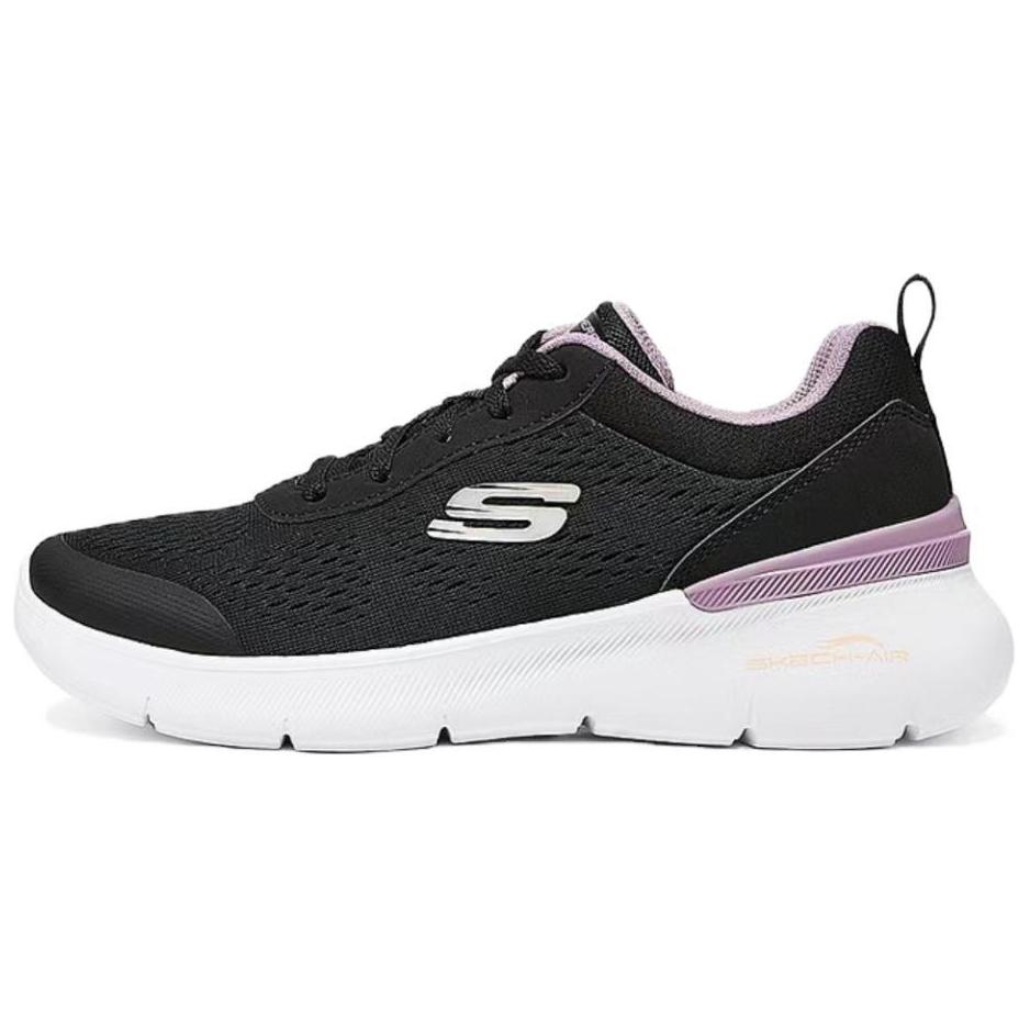 Skechers Sport Womens Comfortable Versatile Breathable Lightweight Low-Top Casual Shoes Women sneaker Black Pink 150370-BKMV 35.5