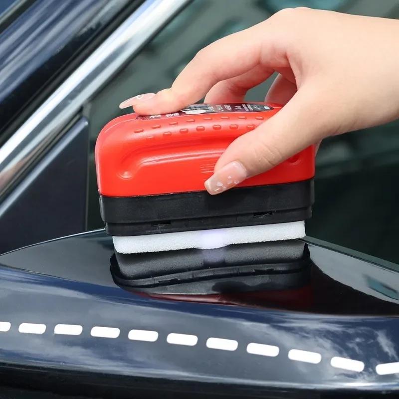 Escova de limpeza removedora de película de óleo para vidro de carro Escova poderosa para remoção de manchas de película de óleo para para-brisa dianteiro interno Escova de limpeza de película de óleo para vidro