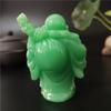 Leuchtende Lachende Buddha Statue Skulptur Mann-made Jade Stein Heimdekoration Feng Shui Glücksbringer Maitreya Buddha Statuen Figuren