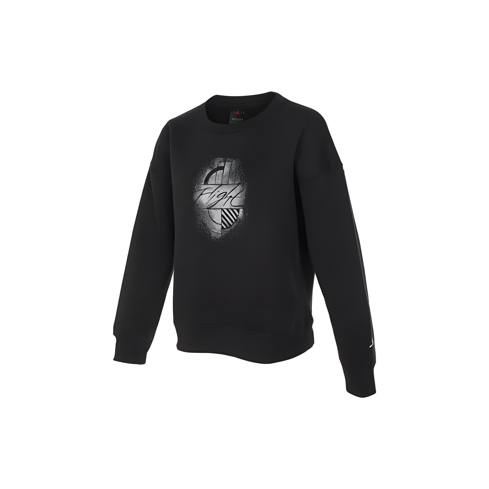Air Jordan Brooklyn Fleece Graphic Sweatshirt Black Men s FD7158-010 S