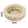 Inflatable Pool Baby Retro Blow Up Swimming Pool Family Cute Style Thickened Water Pool Beige Dinosaur