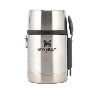 Stanley Vacuum Food Jar with Spoke New Logo Silver ADVENTURE STAINLESS STEEL FOOD JAR 18oz Stainless Steel Lunch Box Thermos [Stanley] 0.53L