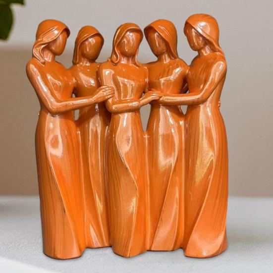 Figurka Przyjaźni Sióstr Statua Przyjaźni Między Kobietami Dwie/Trzy/Cztery/Pięć/Sześć Sióstr Rzeźba Przyjaciółki Najlepsze Przyjaciółki Prezent Urodzinowy Bożonarodzeniowy