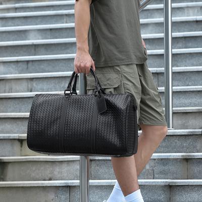 Gepäcktasche PU Karo Tragbare Aufbewahrungstasche Wasserdicht Große Kapazität Reisetasche