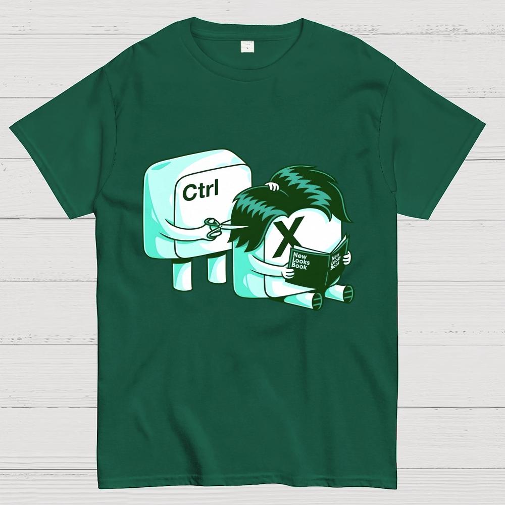 Funny Ctrl X Unisex 100% Cotton Summer Casual Cool Loose T-Shirt 2508001692