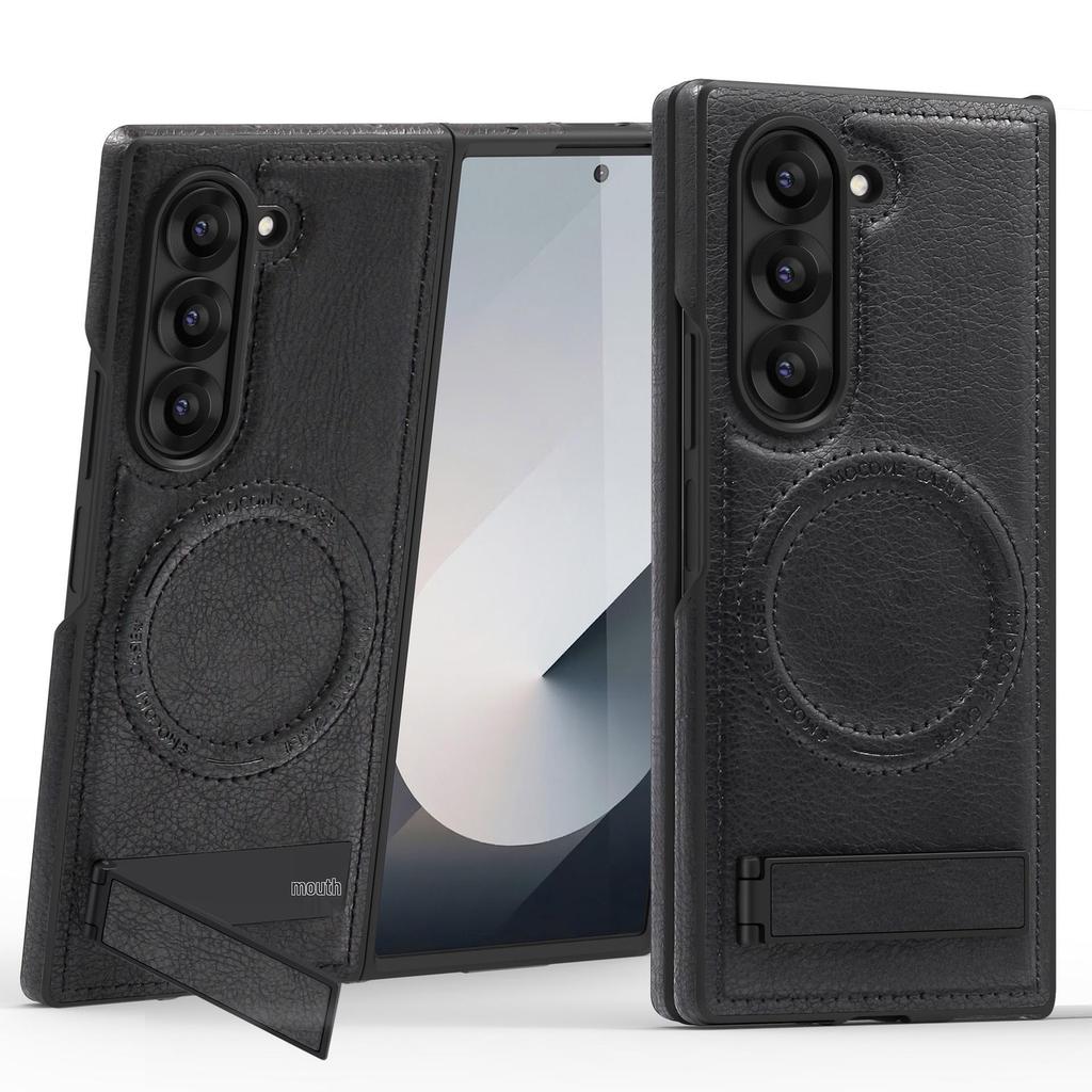 Crystal Shield Leather Magnetic Stand Case for Samsung Z Fold7 - Full Coverage, Drop-Proof Protection