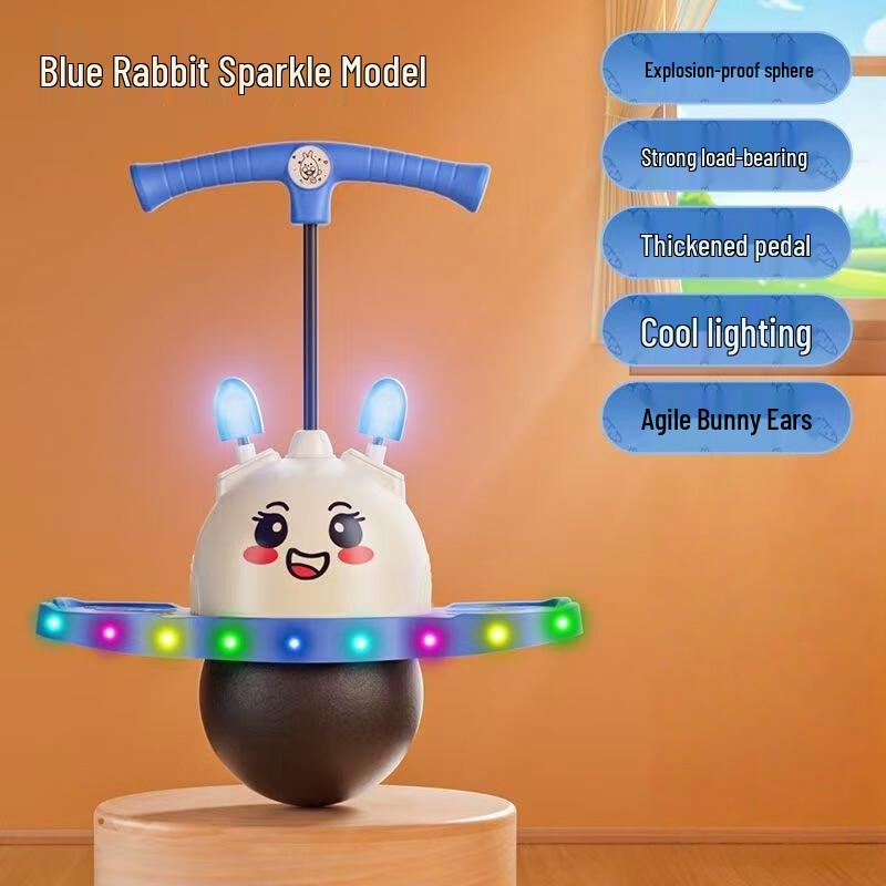 Glowing Bunny Bouncing Ball with Music & Lights