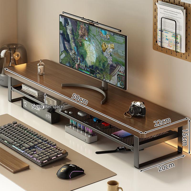 Monitor Stand Riser with Storage Shelf