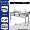 Commercial Stainless Steel Triple Bowl Kitchen Sink
