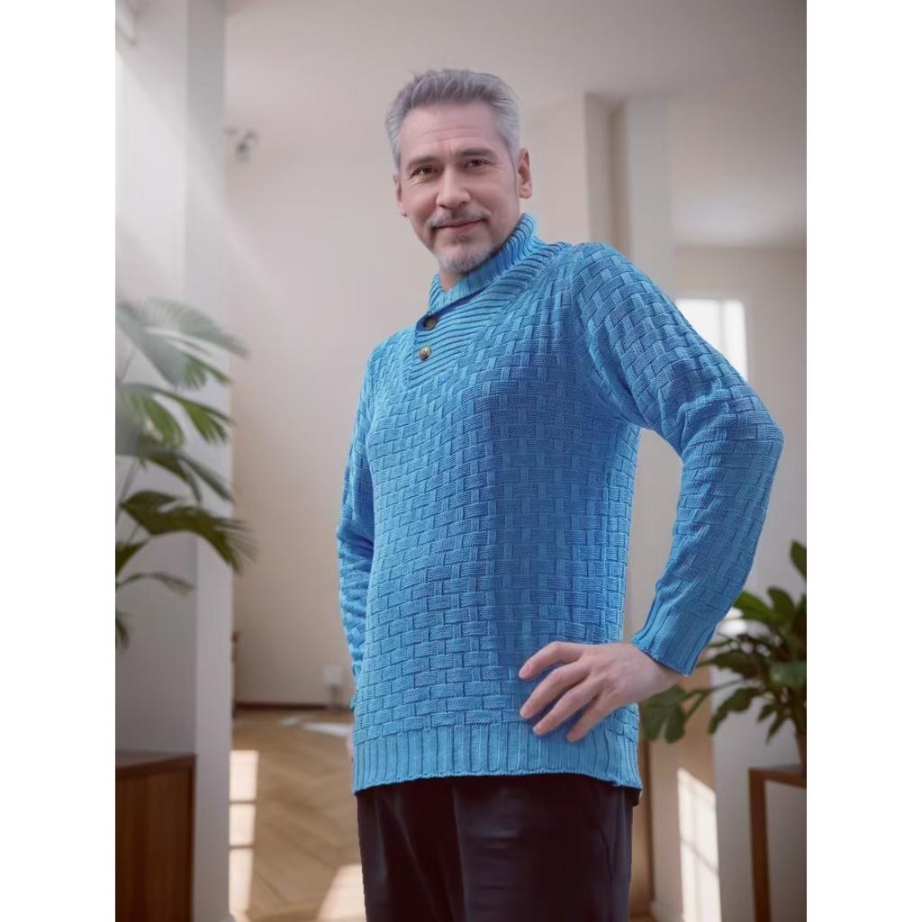 Pull-overs Tricotés pour Homme, Pulls à la Mode à Col Rond et Coupe Slim, Vêtements pour Homme