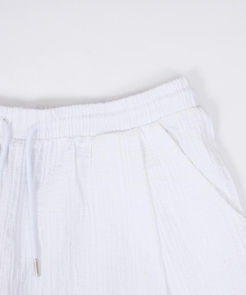 CAMEL WORK Linen Cotton Washed Pants (White)
