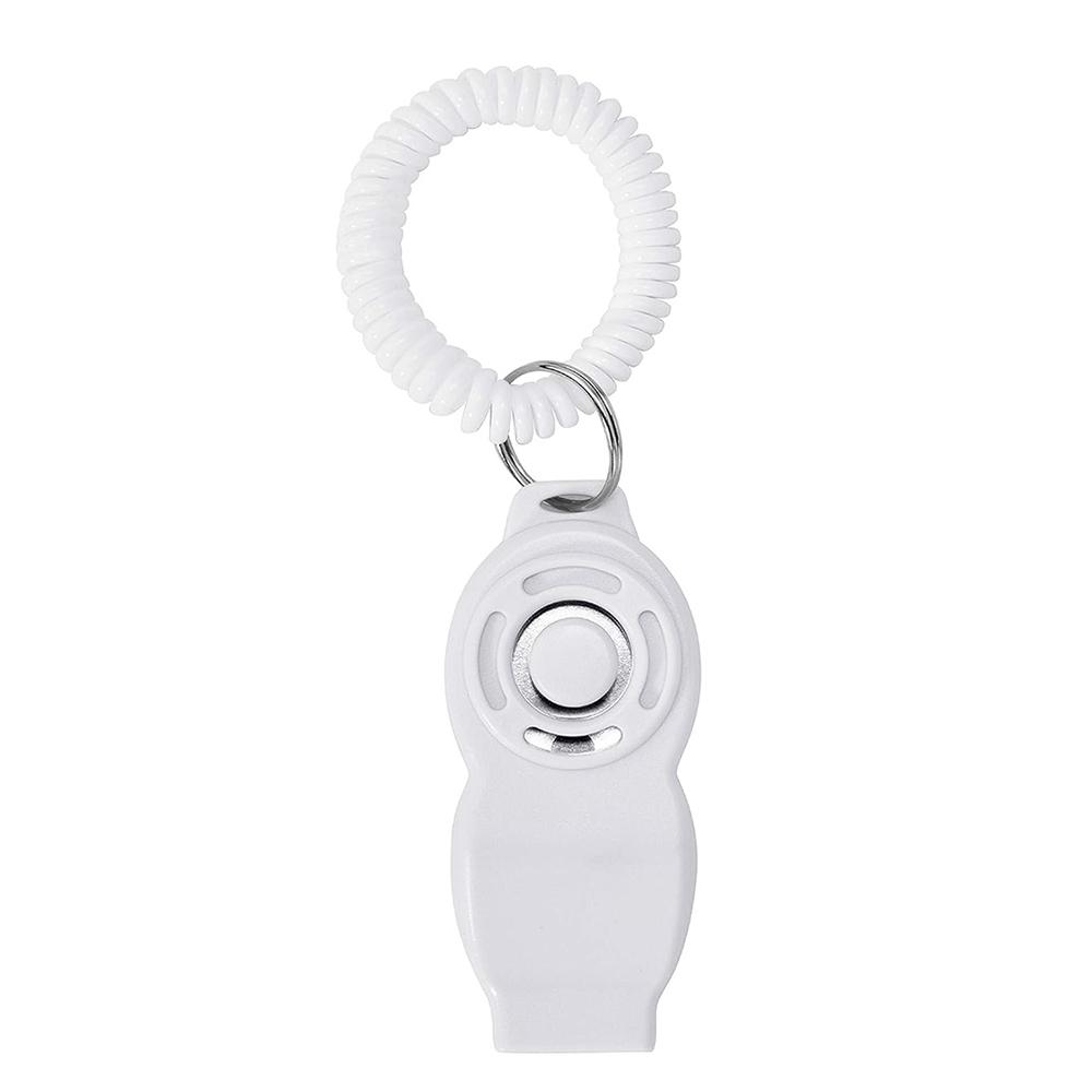2 In 1 Dog Training Clickers & Whistle Adjustable Wrist Strap Sound Key Pet Repeller for Dog Cat Puppy Bird