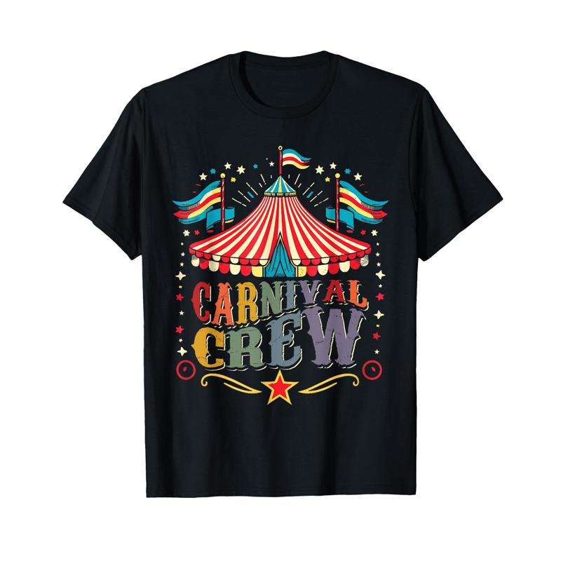 Carnival Crew Funny Circus Staff Costume Theme Party T Shirt