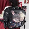 Transparent Ita Bag Ladies Fits 20cm Doll Multifunctional Backpack Female Square Large Capacity Student  Crossbody Bags Y2K 2025