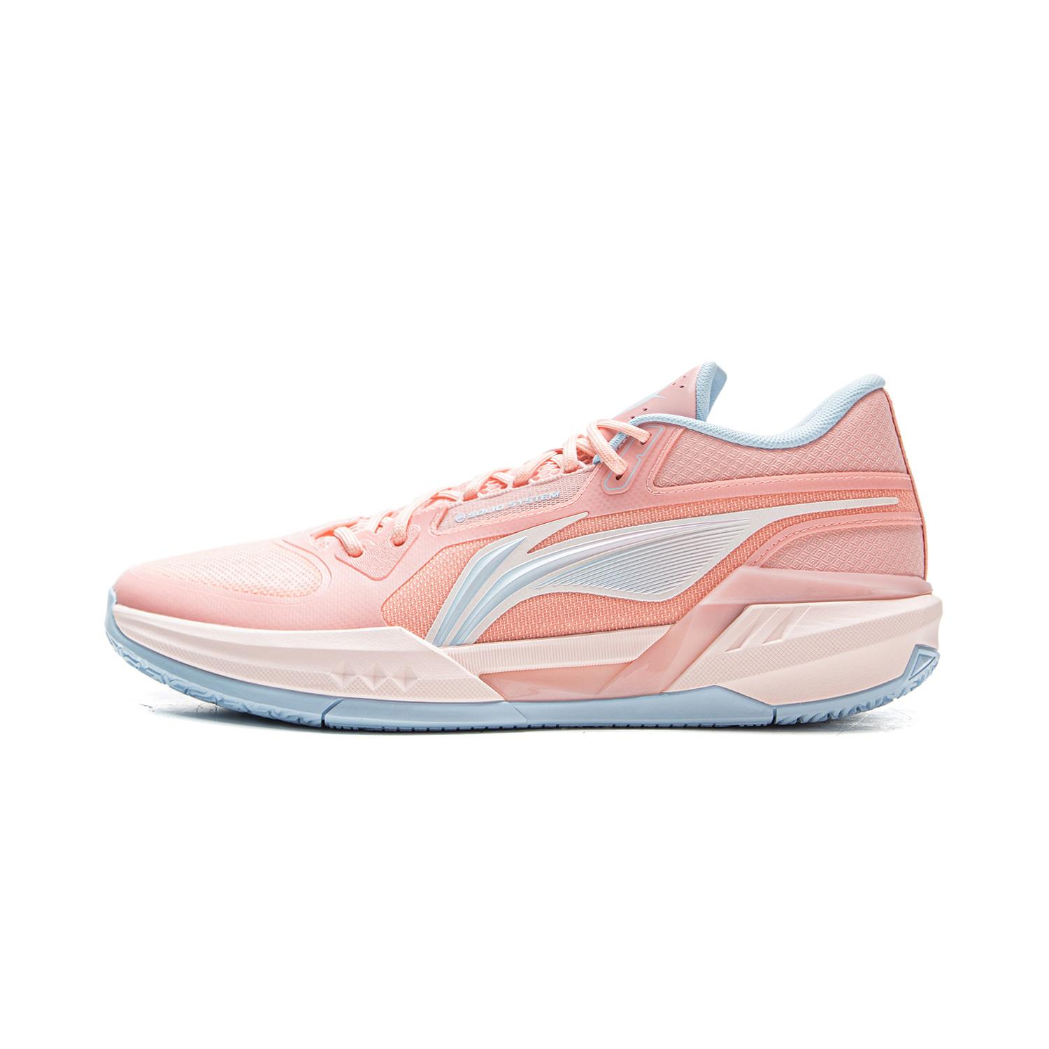 

Мужские баскетбольные кроссовки Li Ning Light Speed 3 Mid Пудрово-розовый Прозрачно-голубой ABPV019-5 39
