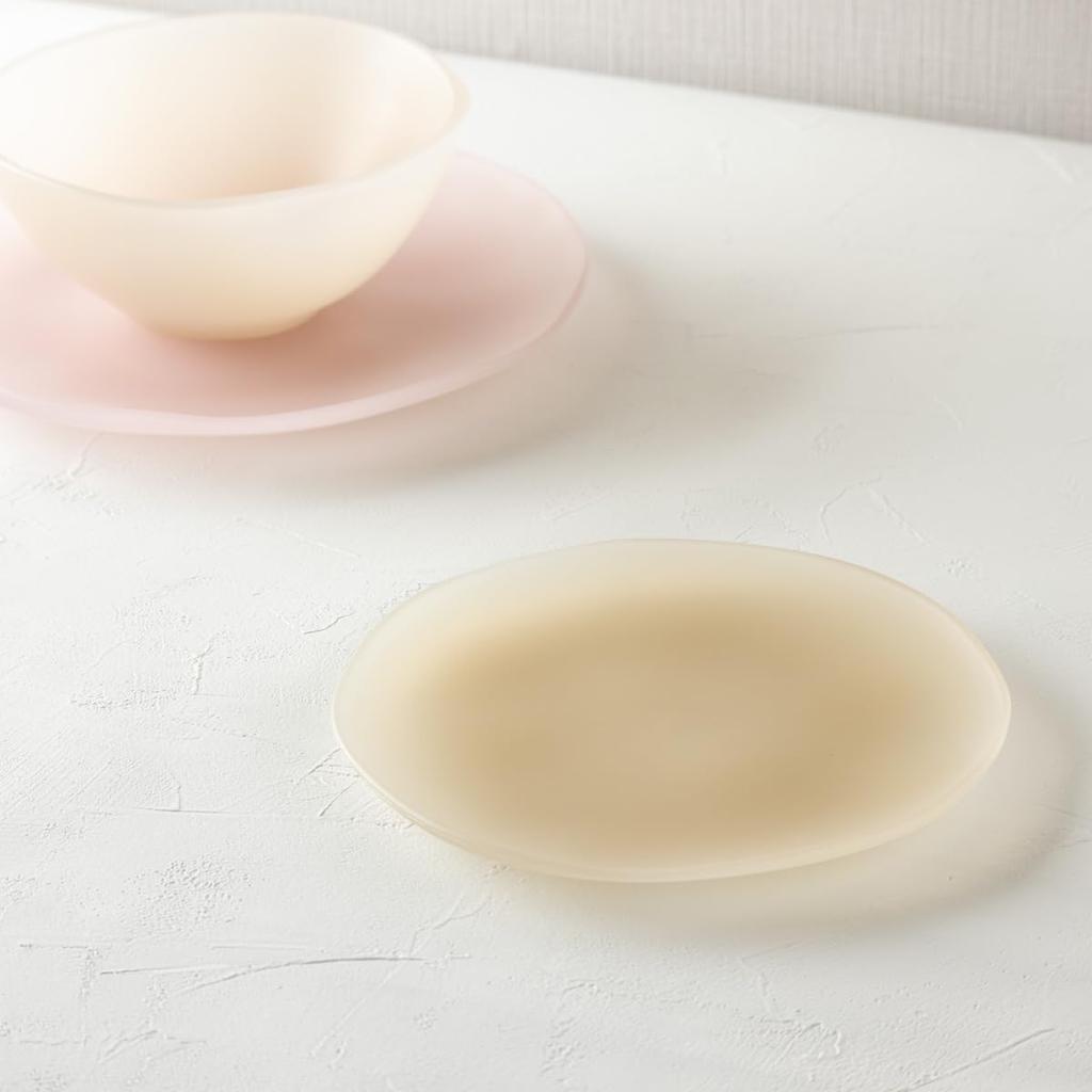 Aboard Homeware Break-Resistant 17cm Smoke Blue Plate, Stylish Design, Plastic, Microwave and Dishwasher Safe, BPA-Free, Perfect for Appetizers,