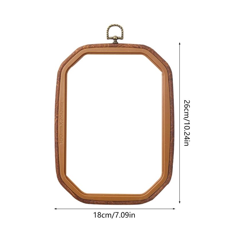 3 Pcs Resin Embroidery Hoop Crosses Stitching Hoop Embroidery Frame Adjustable Embroidery Hoop for Sewing Needlework
