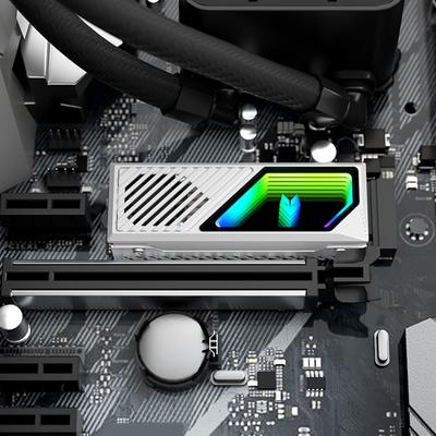 New Aluminum ARGB M.2 SSD Heatsink M2 Hard Disk Radiator 5V 3Pin ARGB Aura Sync M.2 2280 NVME Solid State Drive Heatsink Cooler