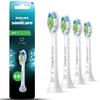 Product Stain Sonicare W2 White Plus Regular Replacement Brush Heads Authentic White [Genuine - Removal] (4 Pieces) HX6064/14