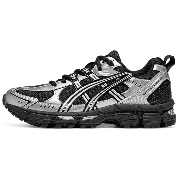 Asics Gel-Kahana 8 Comfortable Versatile Y2K Retro Running Shoes Women Running Shoes Silver Black 1012B788-020