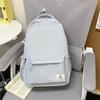 Schoolbag new retro solid color backpack large capacity junior high school student college bag simple versatile leisure travel backpack