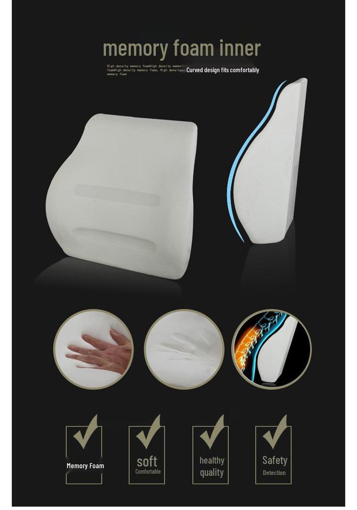 Memory Foam Car Lumbar Support Pillow Set for Drivers