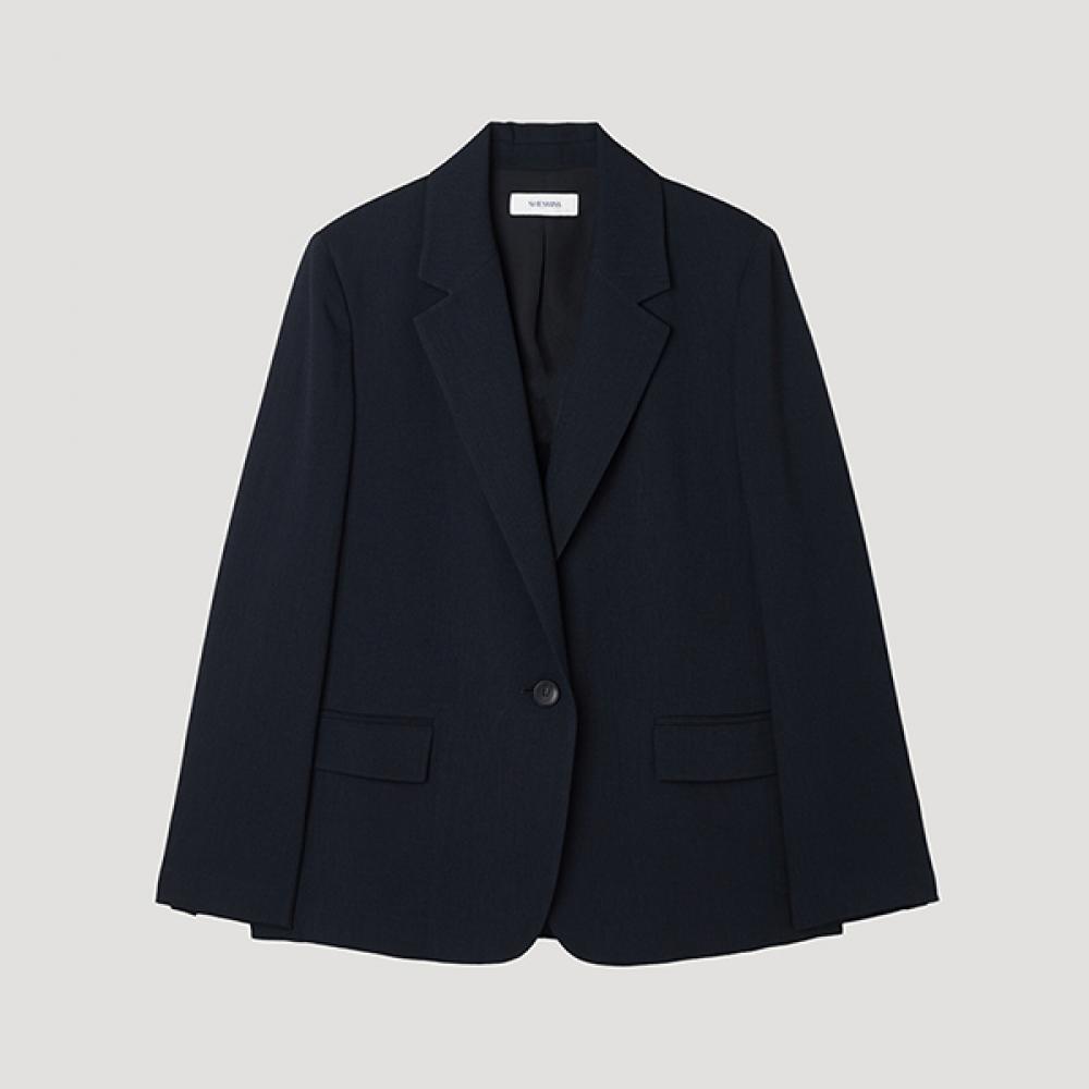

[She S miSS] One Button Single breaSted Jacket Swwjkp22030 Dn DARK NAVY/55