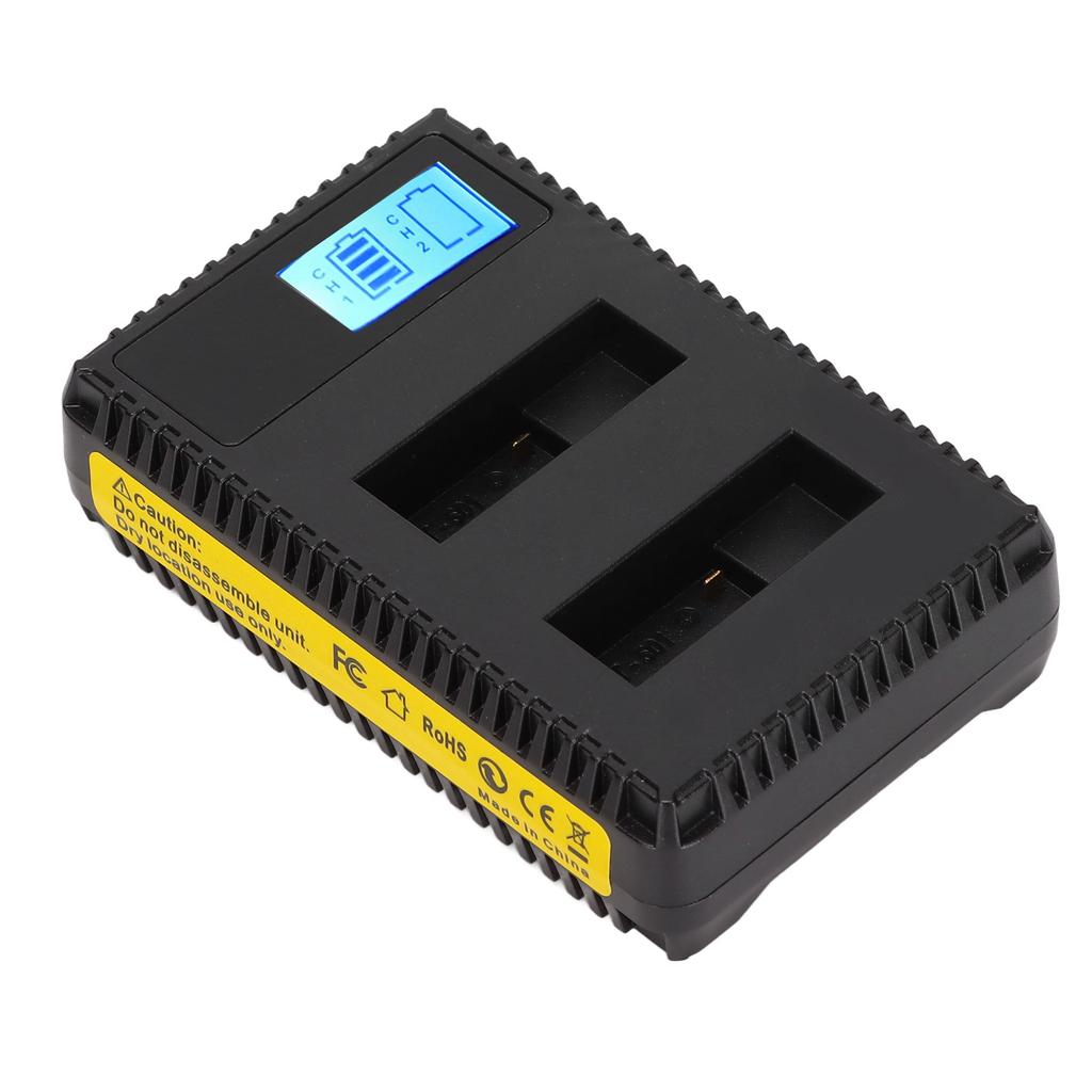 AHDBT‑801 Camera Battery Charger Multifunction Dual Slot Camera Battery Charging Station for Camera Battery