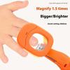 Coupe-ongles pour bébé et personnes âgées avec lumière LED/loupe Anti-éclaboussures Coupe-ongles Ongles des mains et des pieds Ciseaux à ongles Soins