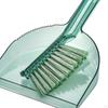 Dust Pan Brush Nesting Tiny Cleaning Broom Portable for Computer Office Home Gray