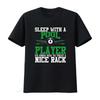 Mens Sleep With A Pool Player Nice Rack Funny Billiards T Shirt Black Large Vintage Washed Vers