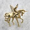 Creative Baroque Angel Pony Horse Brooch Pin Badge Clothing Suit Corsage Women High-End Brooch Jewelry Accessories Gift