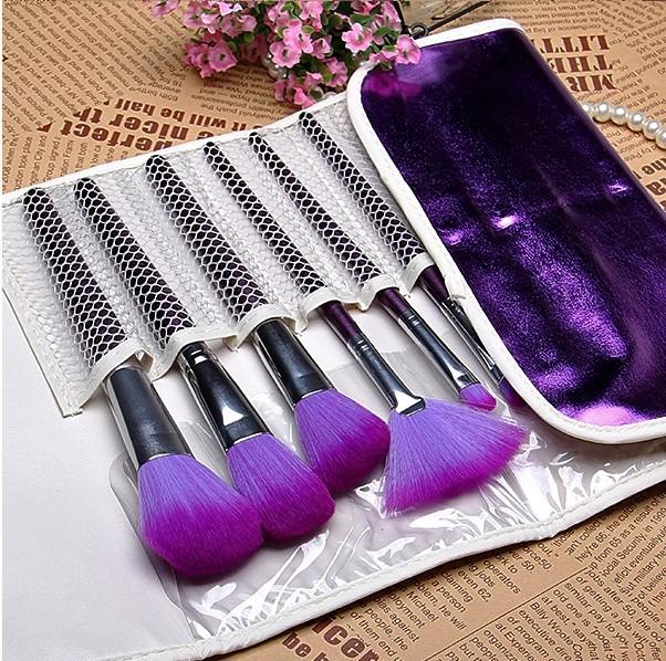New 16 purple makeup brush set, full set of beauty and makeup tools