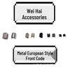 Metal Zipper Top & Bottom Stops: No. 3, 5, 8, 10 | I-Shaped, U-Shaped, Four-Pronged Codes