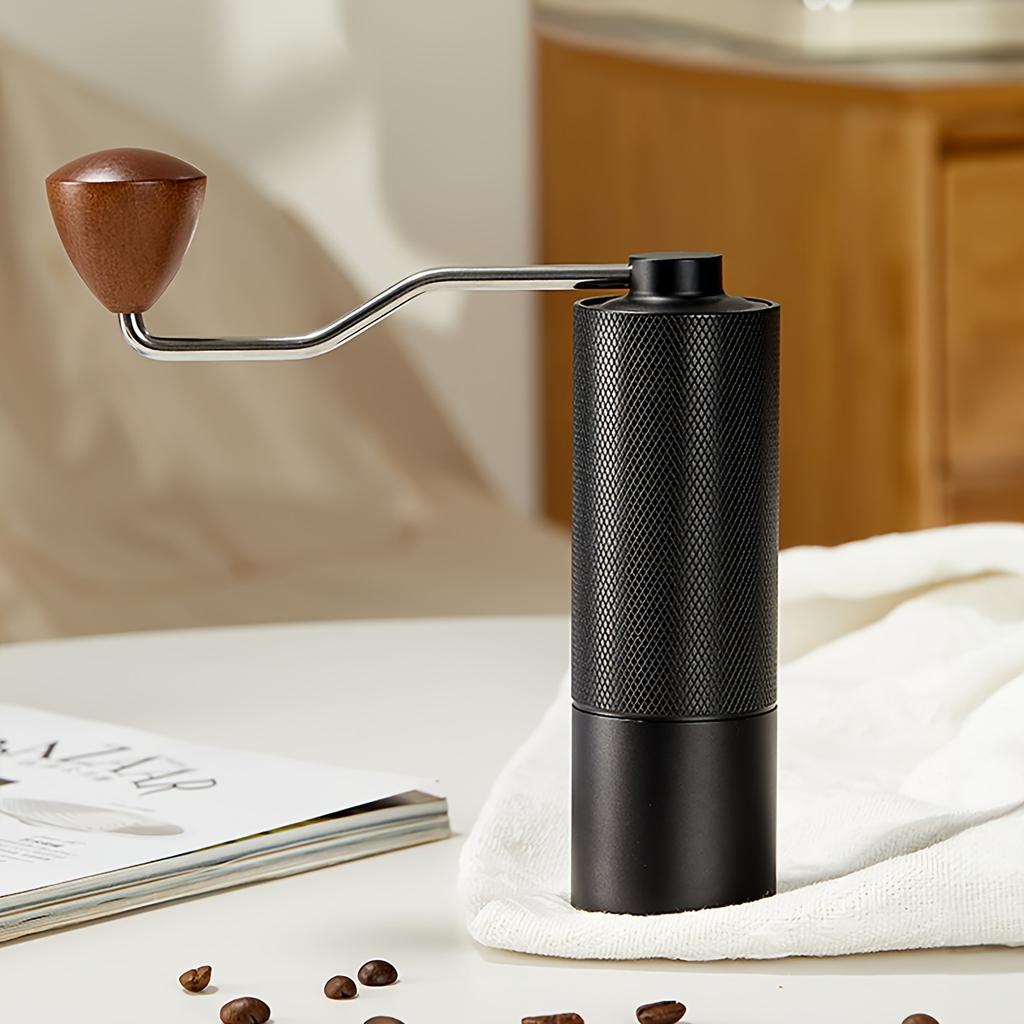 1 Stück Präzise Manuelle Kaffeemühle - Digitale Einstellbare Einstellungen, Edelstahl-Kegelmühle, Wahl für Bohnenkenner, Kaffee M