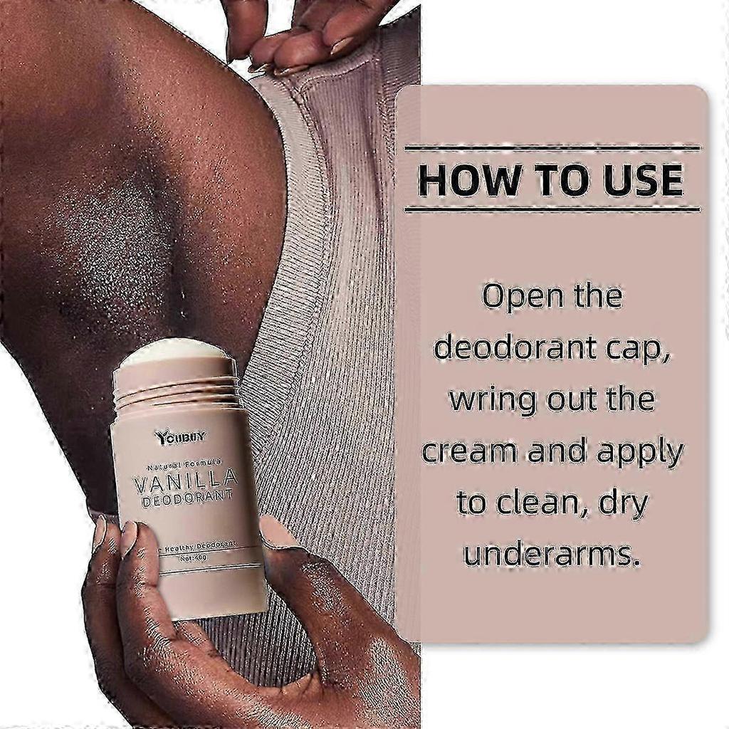 Vanilla Skin Natürliches Deodorant—72-Stunden-Geruchsschutz, vegane Formel, geeignet für empfindliche Haut, mit frischem Vanilleduft