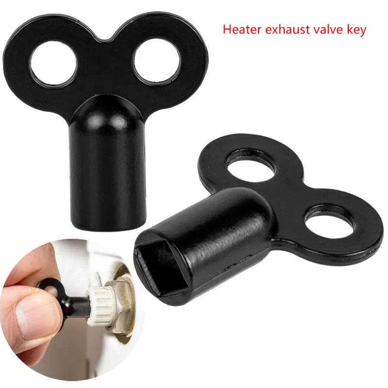 Radiator Valve Key Faucet Key Radiator Water Tap Plumbing Bleeder Key Air Vent Central Heating Tool Heater Wrench Black Wrench
