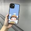 Cute Chibi M-Maruko C-Chan Phone Case For Iphone 17 16 15 14 13 12 Pro Max Xr Air Plus Skin Feel Black Hard Shell Cover