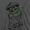 Sesame Street Unisex Adult Oscar The Grouch Sweatshirt
