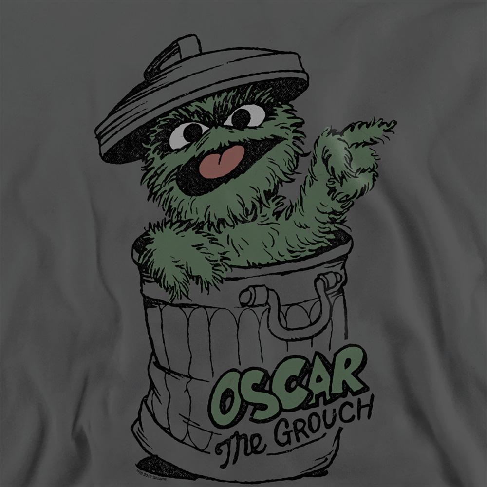 Sesame Street Unisex Adult Oscar The Grouch Sweatshirt