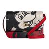 Disney X Keith Haring  Brynn 23 Pebble Leather Crossbody Bag Mickey Mouse Zip Closure Handbag Small Women Bags Red White C6974-IMA47