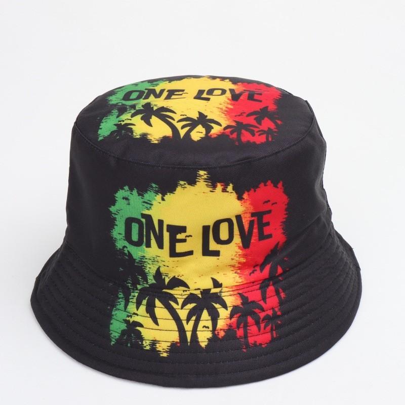 Retro Print Bucket Hat With Sun Protection For Outdoor Activities
