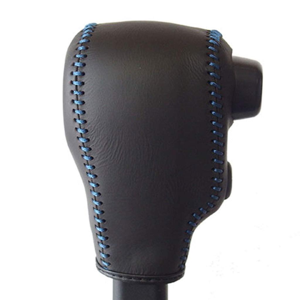 TricoloreExchange DIY Shift Knob Leather Wrap Kit for the Current Atrai Hijet and Hijet Deck Black Leather On Both Black Leather On Top and Bottom