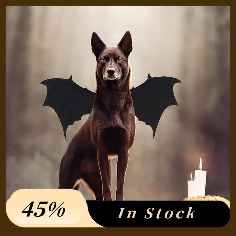 A60zhalloween Dog Costume Bat Wings Outfit For Dogs Halloween Costumes For Club Outdoor Dress Up Cosplay Prop For Pets Amay