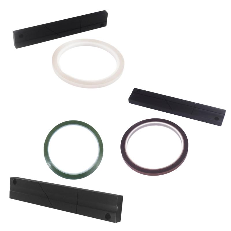 1/4 10in Set Tape Splicing and Leader Tape Sound Metal Splicing Kit for Open Reel Tape Recorders